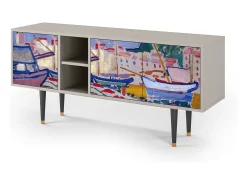 Móvel De Tv| Mueble de TV - 150х69х41 cm - T5 - The Port of Collioure , Areia Bege