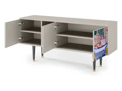 Móvel De Tv| Mueble de TV - 150х69х41 cm - T5 - The Port of Collioure , Areia Bege