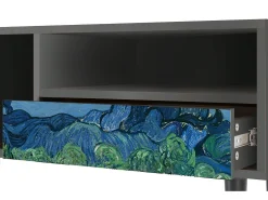 Móvel De Tv| Mueble de TV - 115х59х48 cm - T3 - The Oil Trees, Antracite Cinza antracite