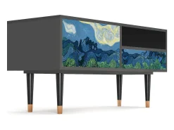 Móvel De Tv| Mueble de TV - 115х59х48 cm - T3 - The Oil Trees, Antracite Cinza antracite