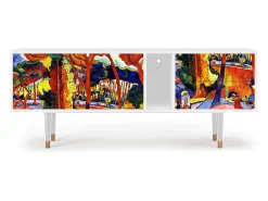 Clearance Mueble de TV - 170х69х48 cm - T1 - The Turning Road, Branco Bege