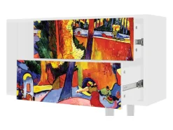 Clearance Mueble de TV - 170х69х48 cm - T1 - The Turning Road, Branco Bege