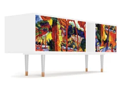 Clearance Mueble de TV - 170х69х48 cm - T1 - The Turning Road, Branco Bege