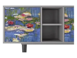 Mueble de TV - 150х69х41 cm - T5 - The water lily pond , Cinza^ Móvel De Tv