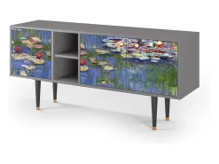 Mueble de TV - 150х69х41 cm - T5 - The water lily pond , Cinza^ Móvel De Tv