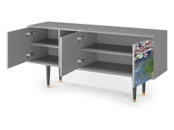 Mueble de TV - 150х69х41 cm - T5 - The water lily pond , Cinza^ Móvel De Tv