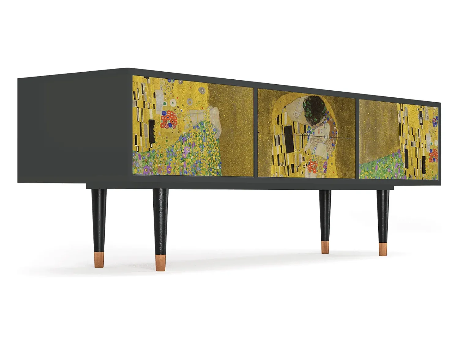 Mueble de TV - 170х59х48 cm - T4 - The Kiss by Klimt , Antracite^ Móvel De Tv