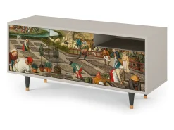 Mueble de TV - 125х56х41 cm - T7 - The Younger - Spring, Areia^ Móvel De Tv