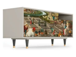 Mueble de TV - 125х56х41 cm - T7 - The Younger - Spring, Areia^ Móvel De Tv
