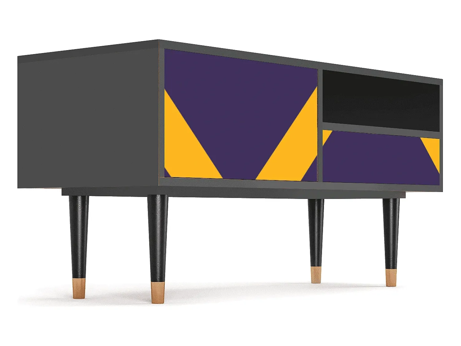 Mueble de TV - 115х59х48 cm - T3 - The Brightest Way, Antracite^ Móvel De Tv