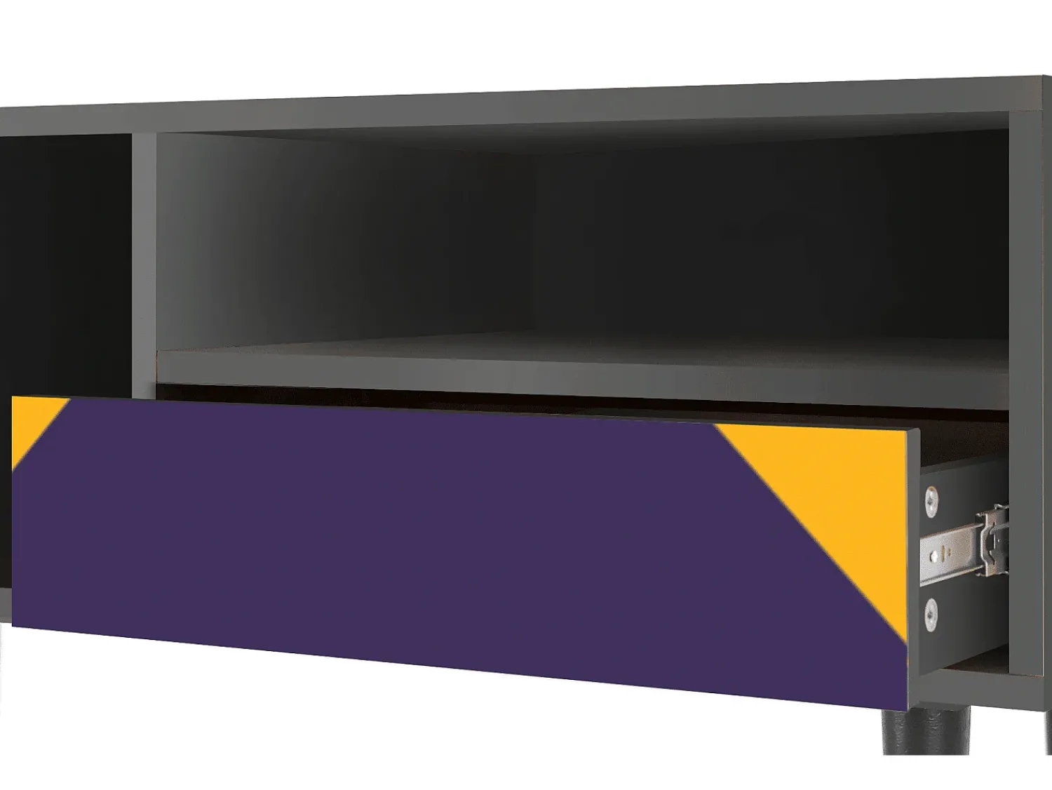 Mueble de TV - 115х59х48 cm - T3 - The Brightest Way, Antracite^ Móvel De Tv