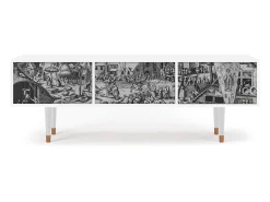 Mueble de TV - 170х59х48 cm - T4 - The Festival of Saint, Branco^ Móvel De Tv