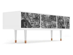 Mueble de TV - 170х59х48 cm - T4 - The Festival of Saint, Branco^ Móvel De Tv