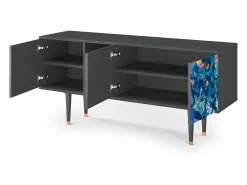 Móvel De Tv* Mueble de TV - 150х69х41 cm - T5 - The Girl - James Jean, Antracite Cinza antracite