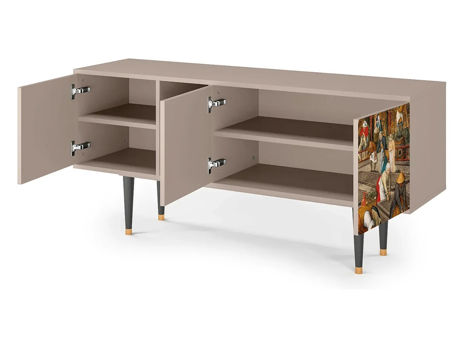 Online Mueble de TV - 150х69х41 cm - T5 - The Younger - Spring, Latte Bege