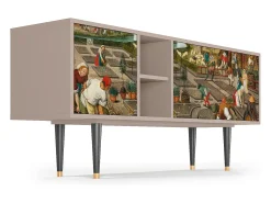 Online Mueble de TV - 150х69х41 cm - T5 - The Younger - Spring, Latte Bege