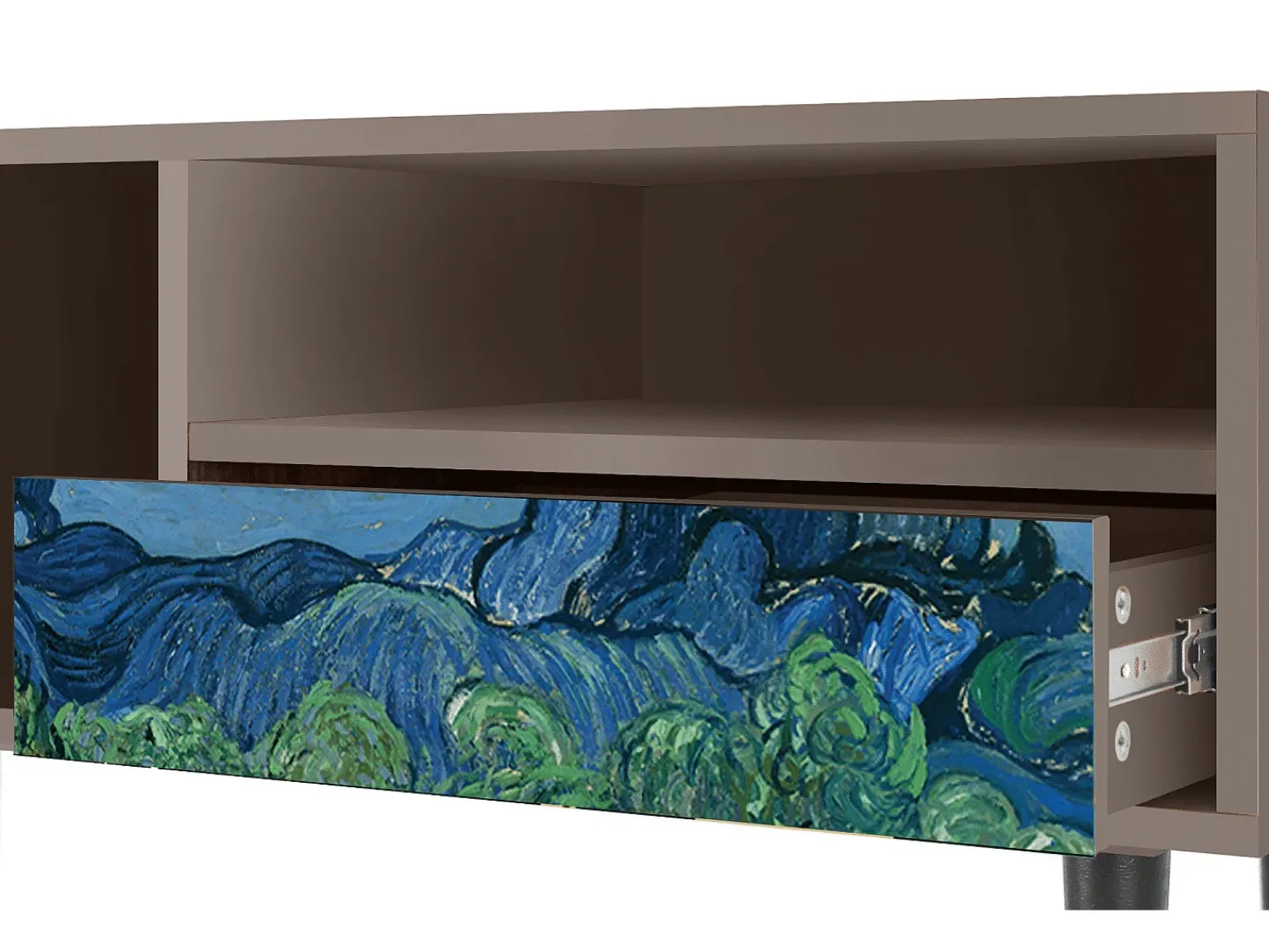 Móvel De Tv| Mueble de TV - 115х59х48 cm - T3 - The Oil Trees, Latte Bege