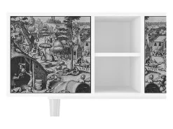 Mueble de TV - 150х69х41 cm - T5 - The Festival of Saint, Branco^ Móvel De Tv