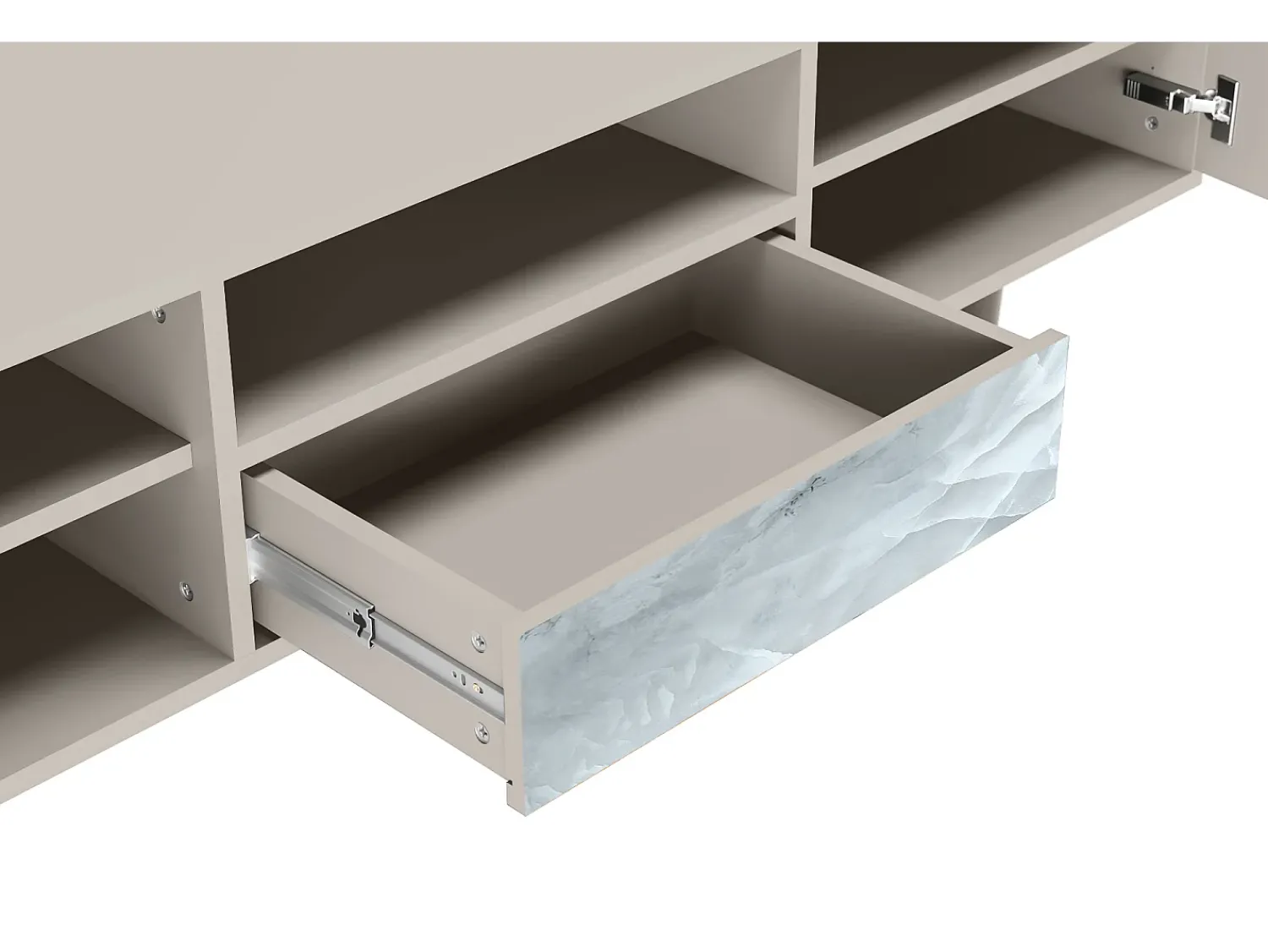 Móvel De Tv* Mueble de TV - 170х59х41 cm - T6 - The Onyx, Areia Bege