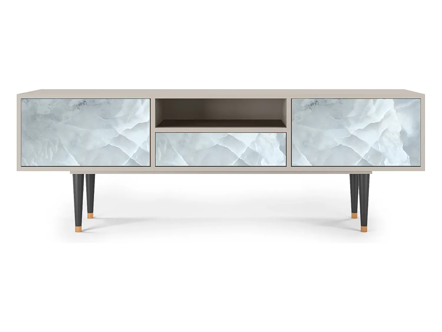 Móvel De Tv* Mueble de TV - 170х59х41 cm - T6 - The Onyx, Areia Bege