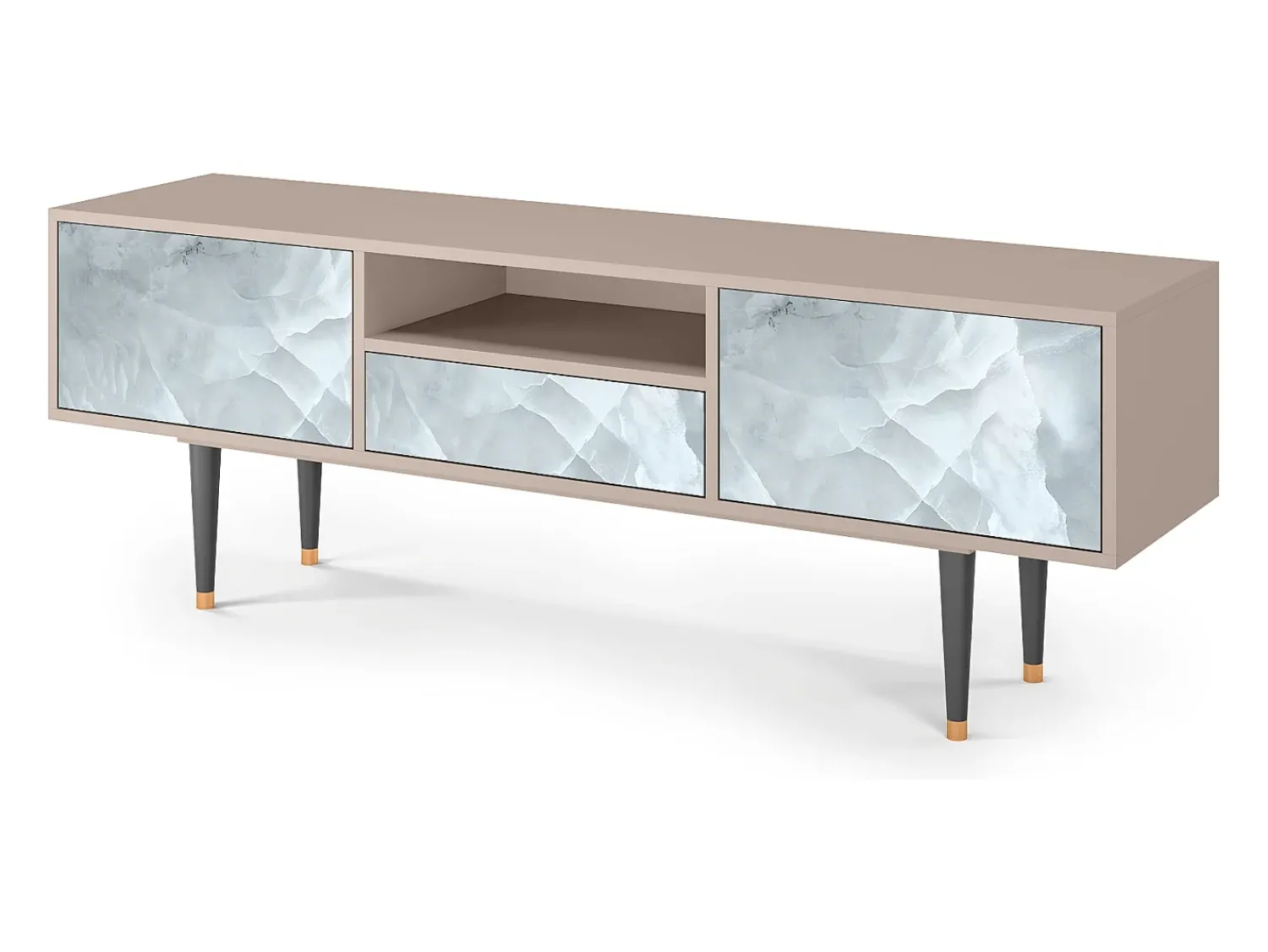 Móvel De Tv* Mueble de TV - 170х59х41 cm - T6 - The Onyx, Areia Bege