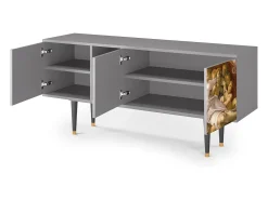 Discount Mueble de TV - 150х69х41 cm - T5 - The Creation of Adam, Cinza Cinzento