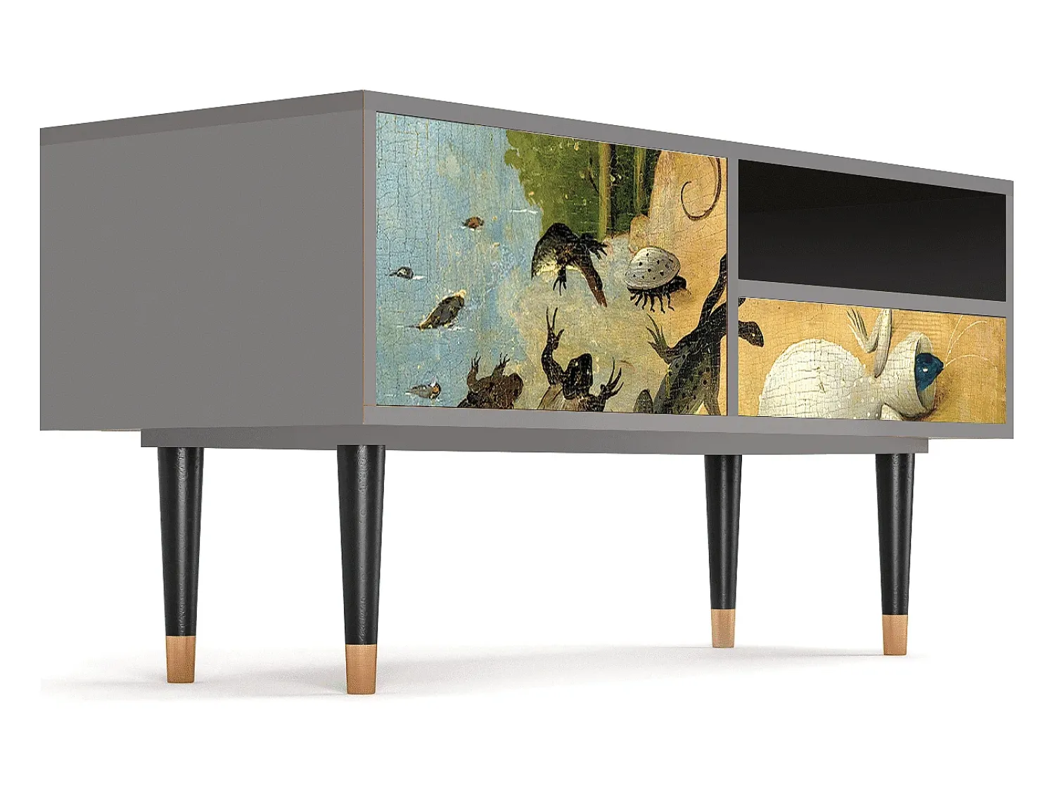 Móvel De Tv* Mueble de TV - 115х59х48 cm - T3 - The Garden by Bosch, Cinza Cinzento