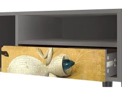 Móvel De Tv* Mueble de TV - 115х59х48 cm - T3 - The Garden by Bosch, Cinza Cinzento