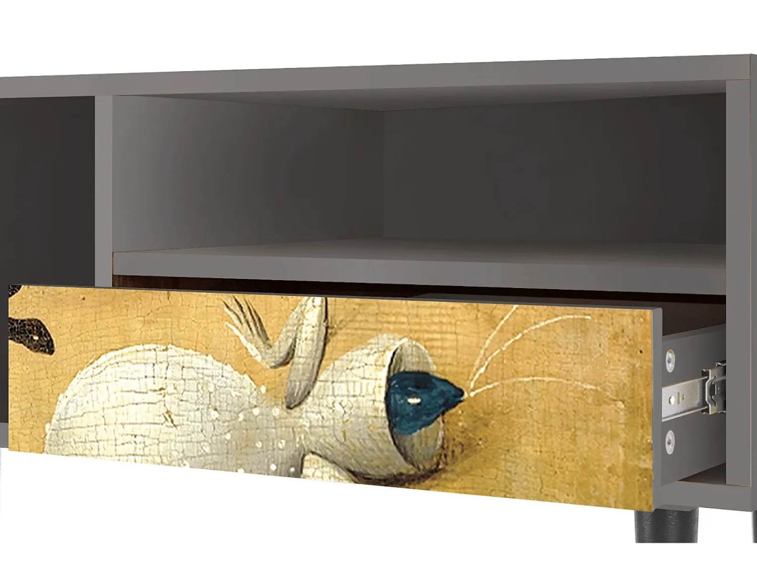 Móvel De Tv* Mueble de TV - 115х59х48 cm - T3 - The Garden by Bosch, Cinza Cinzento