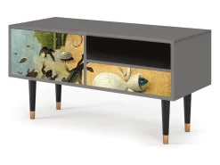 Móvel De Tv* Mueble de TV - 115х59х48 cm - T3 - The Garden by Bosch, Cinza Cinzento