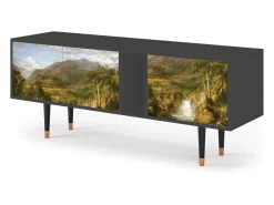 Móvel De Tv* Mueble de TV - 170х69х48 cm - T1 - The Heart of the Andes , Antracite Cinza antracite