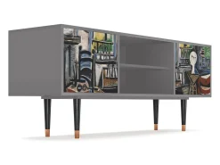 Sale Mueble de TV - 170х69х48 cm - T2 - The Studio , Cinza Cinzento