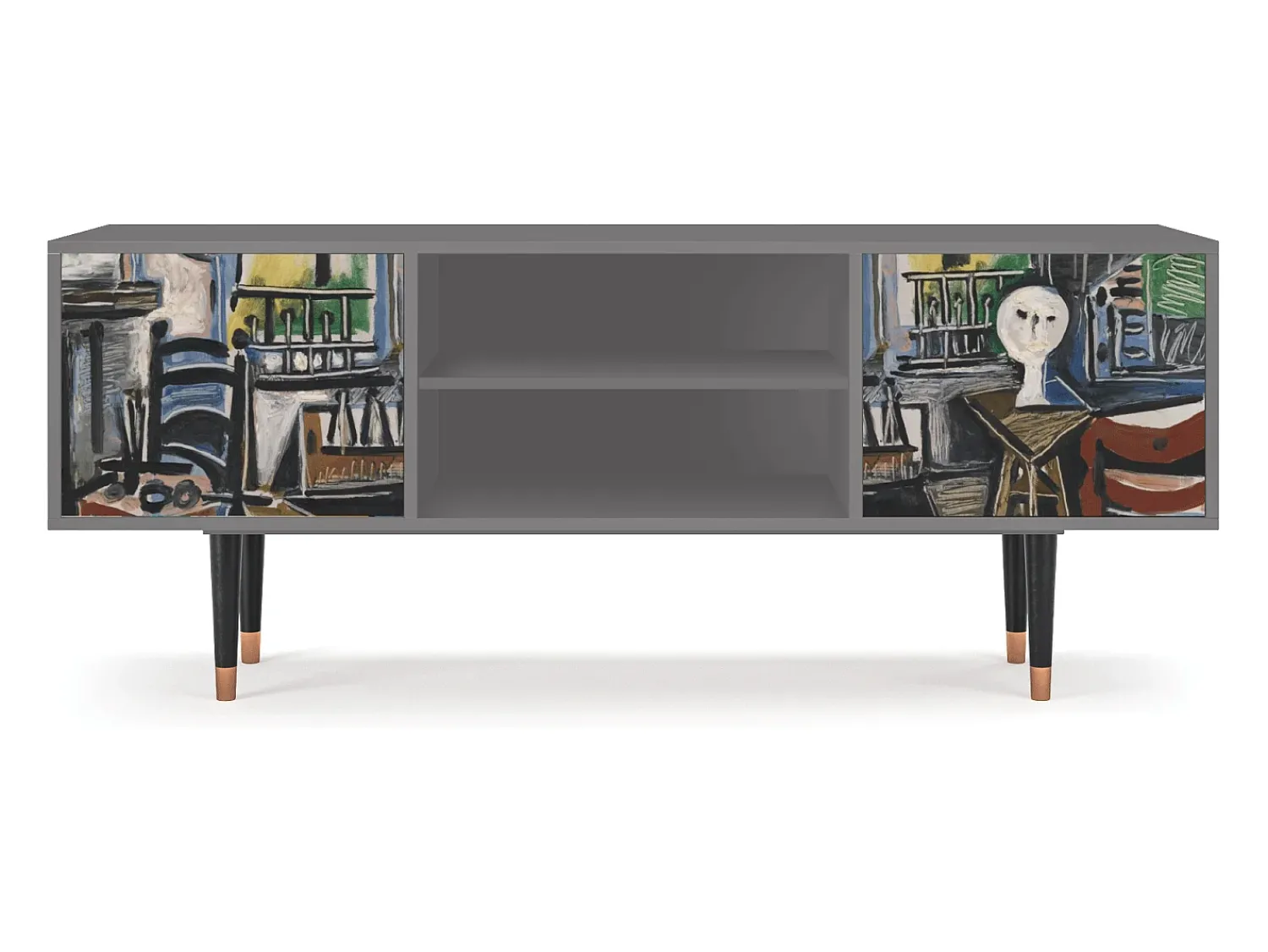 Sale Mueble de TV - 170х69х48 cm - T2 - The Studio , Cinza Cinzento