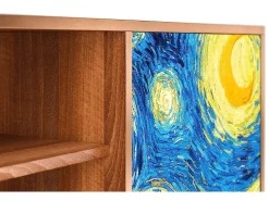 Discount Mueble de TV - 170х69х48 cm - T2 - The Starry Night , Nogueira Castanho