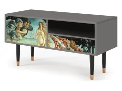 Best Mueble de TV - 115х59х48 cm - T3 - The Birth of Venus, Cinza Cinzento