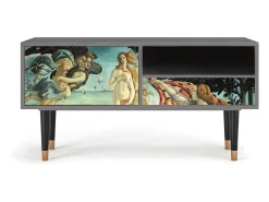 Best Mueble de TV - 115х59х48 cm - T3 - The Birth of Venus, Cinza Cinzento
