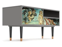 Best Mueble de TV - 115х59х48 cm - T3 - The Birth of Venus, Cinza Cinzento