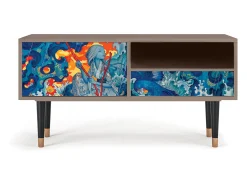 Móvel De Tv| Mueble de TV - 115х59х48 cm - T3 - The Girl - James Jean, Latte Bege
