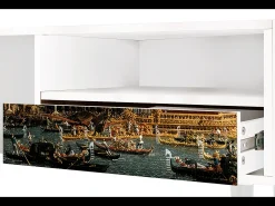Mueble de TV - 115х59х48 cm - T3 - The Bucintoro, Branco^ Móvel De Tv