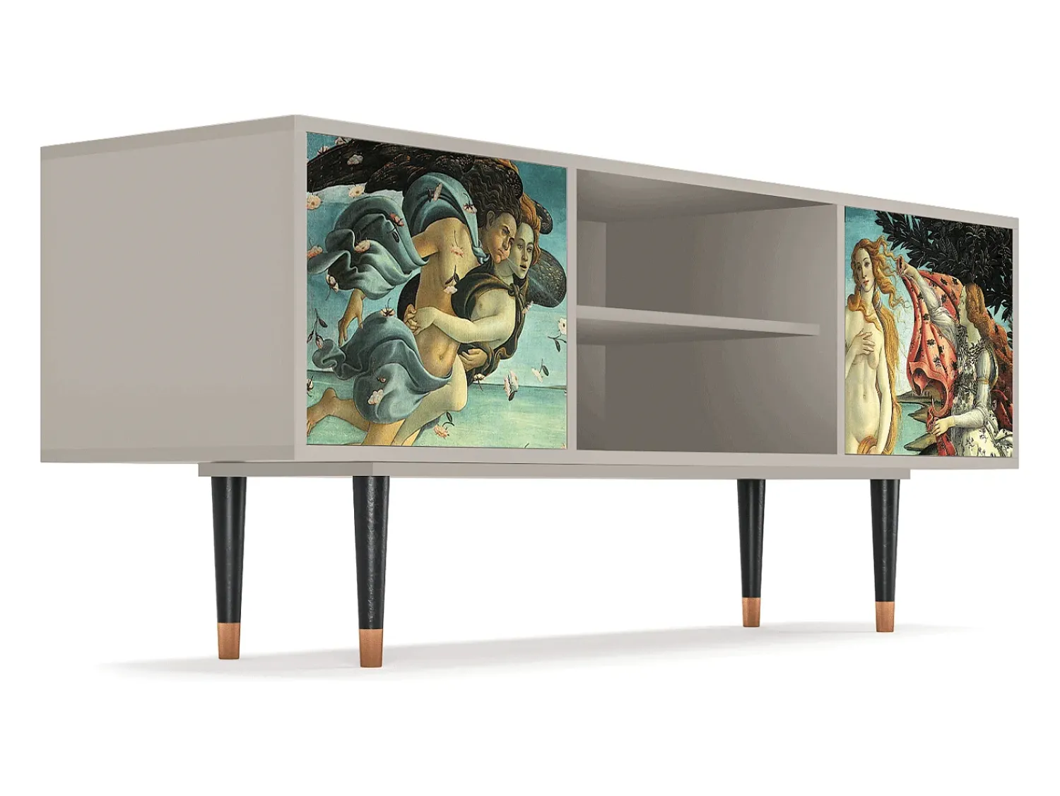 Móvel De Tv* Mueble de TV - 170х69х48 cm - T2 - The Birth of Venus, Areia Bege