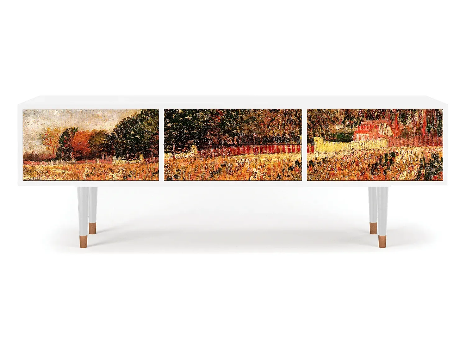 Móvel De Tv* Mueble de TV - 170х59х48 cm - T4 - The Banks, Branco Bege