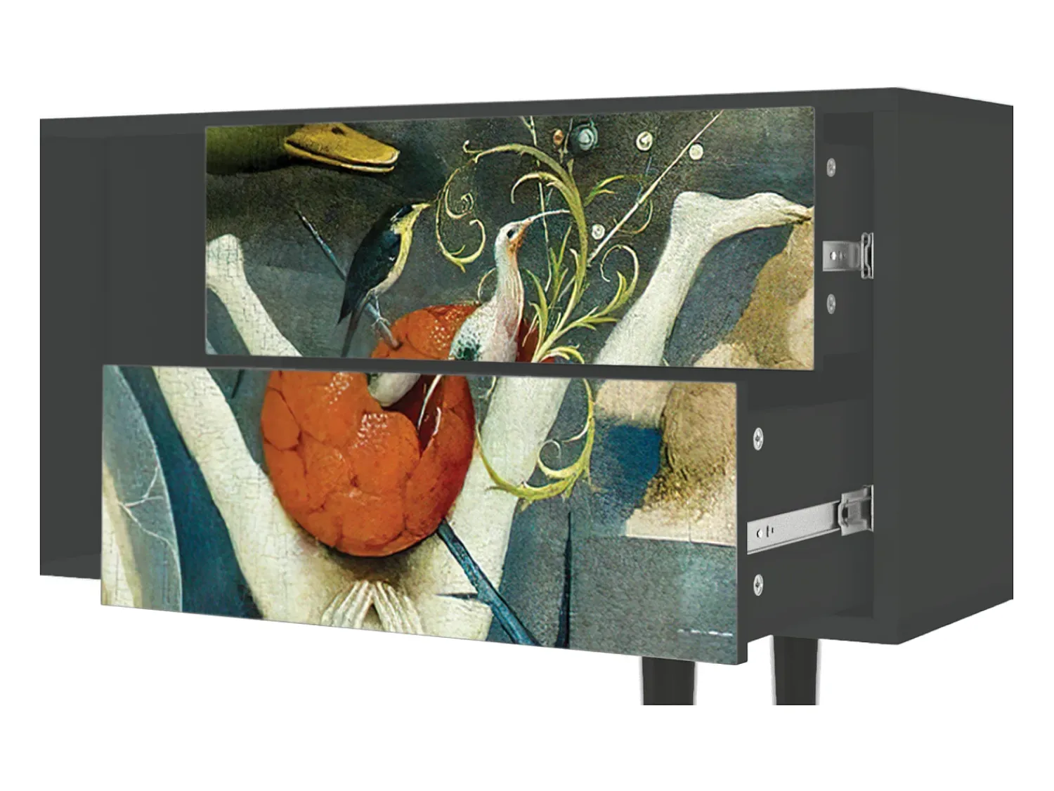 Móvel De Tv| Mueble de TV - 170х69х48 cm - T1 - The Garden Of by Bosch, Antracite Cinza antracite