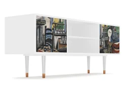 Móvel De Tv| Mueble de TV - 170х69х48 cm - T2 - The Studio , Branco Bege