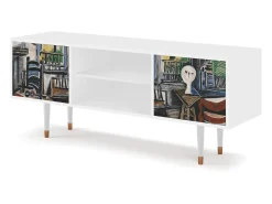 Móvel De Tv| Mueble de TV - 170х69х48 cm - T2 - The Studio , Branco Bege