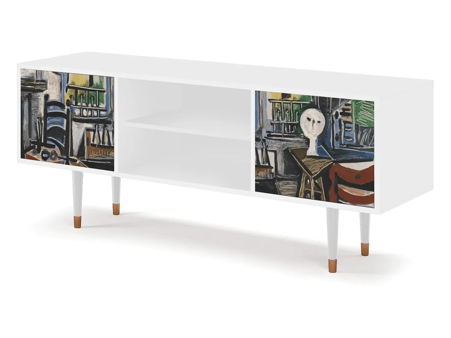 Móvel De Tv| Mueble de TV - 170х69х48 cm - T2 - The Studio , Branco Bege
