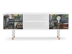 Móvel De Tv| Mueble de TV - 170х69х48 cm - T2 - The Studio , Branco Bege