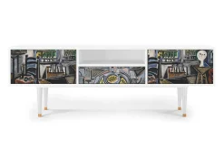 Mueble de TV - 170х59х41 cm - T6 - The Studio , Branco^ Móvel De Tv