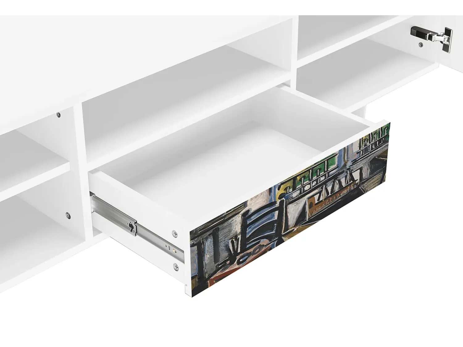 Mueble de TV - 170х59х41 cm - T6 - The Studio , Branco^ Móvel De Tv
