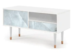 Clearance Mueble de TV - 115х59х48 cm - T3 - The Onyx, Branco Bege