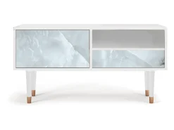 Clearance Mueble de TV - 115х59х48 cm - T3 - The Onyx, Branco Bege